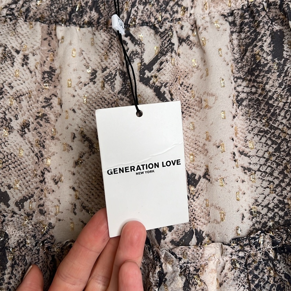 Generation‎ Love NWT Audrina Python Mini Skirt - … - image 4